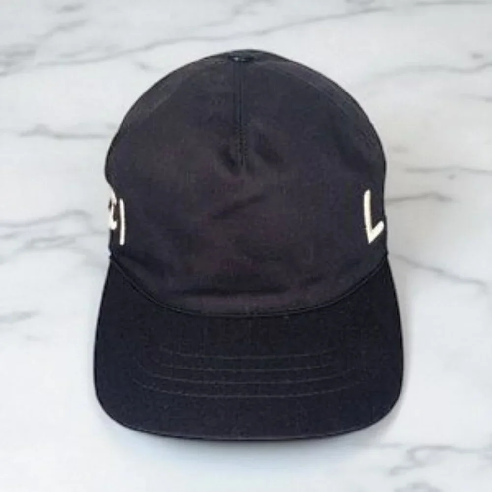 NWT Authentic Gucci Cotton Loved Gucci Baseball Hat L Navy
